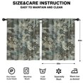 thumbnail image 2 of Blackout Kids Curtains,Gray Green Camo Textured Pattern Childrens Insulated Curtains Set Of 2,Bedroom Essentials,Toddler Room Decor 52"x63", 2 of 5