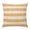 White Orange, variant on Throw Pillow Covers, Burnt Orange Striped 24x24 Pillow Covers for Couch/Sofa/Bed, Farmhouse Vintage Stripes Decorative Square Linen Cushion Pillowcase for Home Decor