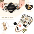 thumbnail image 2 of FORMRS Womens Shoulder Bag with Chain Strap Clutch Purse Cute Tote Handbag, White and Black, 2 of 7