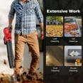 thumbnail image 4 of PowerSmart 40V Cordless Leaf Blower, 450 CFM 130 mph, Includes 2 x 2.0Ah Batteries & Chargers, 4 of 7