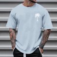 thumbnail image 2 of JAJAHO Mens Short Sleeve T Shirts Summer Beach Vacation Clothes Tropical Printed Graphic Tee Loose Fit Casual Daily Wear Stylish Tops, 2 of 4