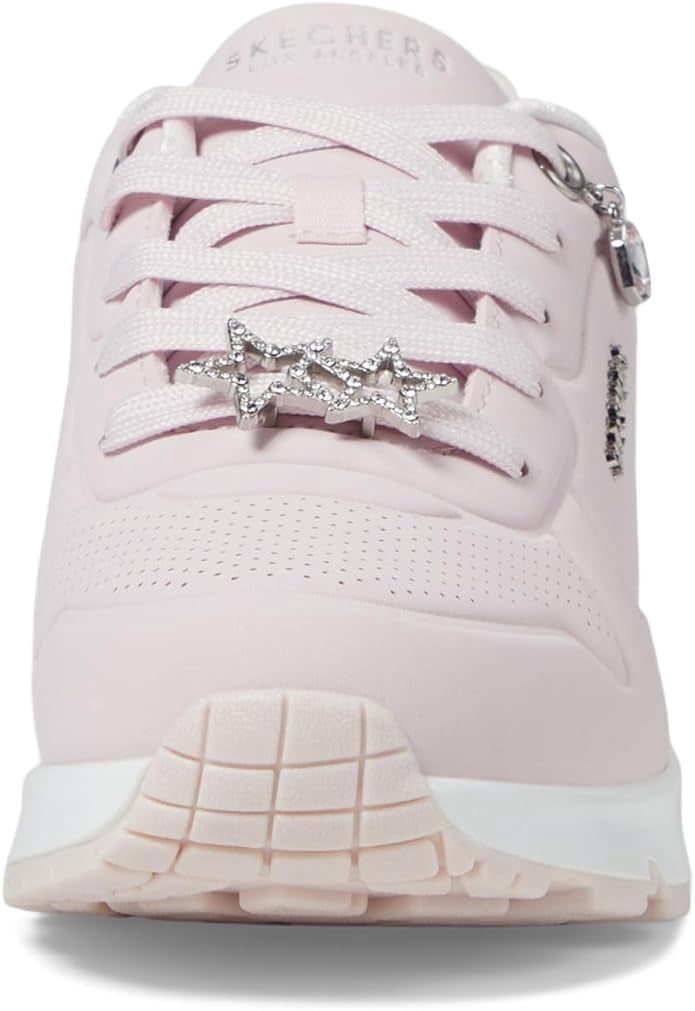 Skechers Uno Gen1 - Trendy Jewls Sneakers for Girls, Lace Up Athletic Shoes Memory Foam Air-Cooled Cushion Airbag Midsole Durable Traction Outsole