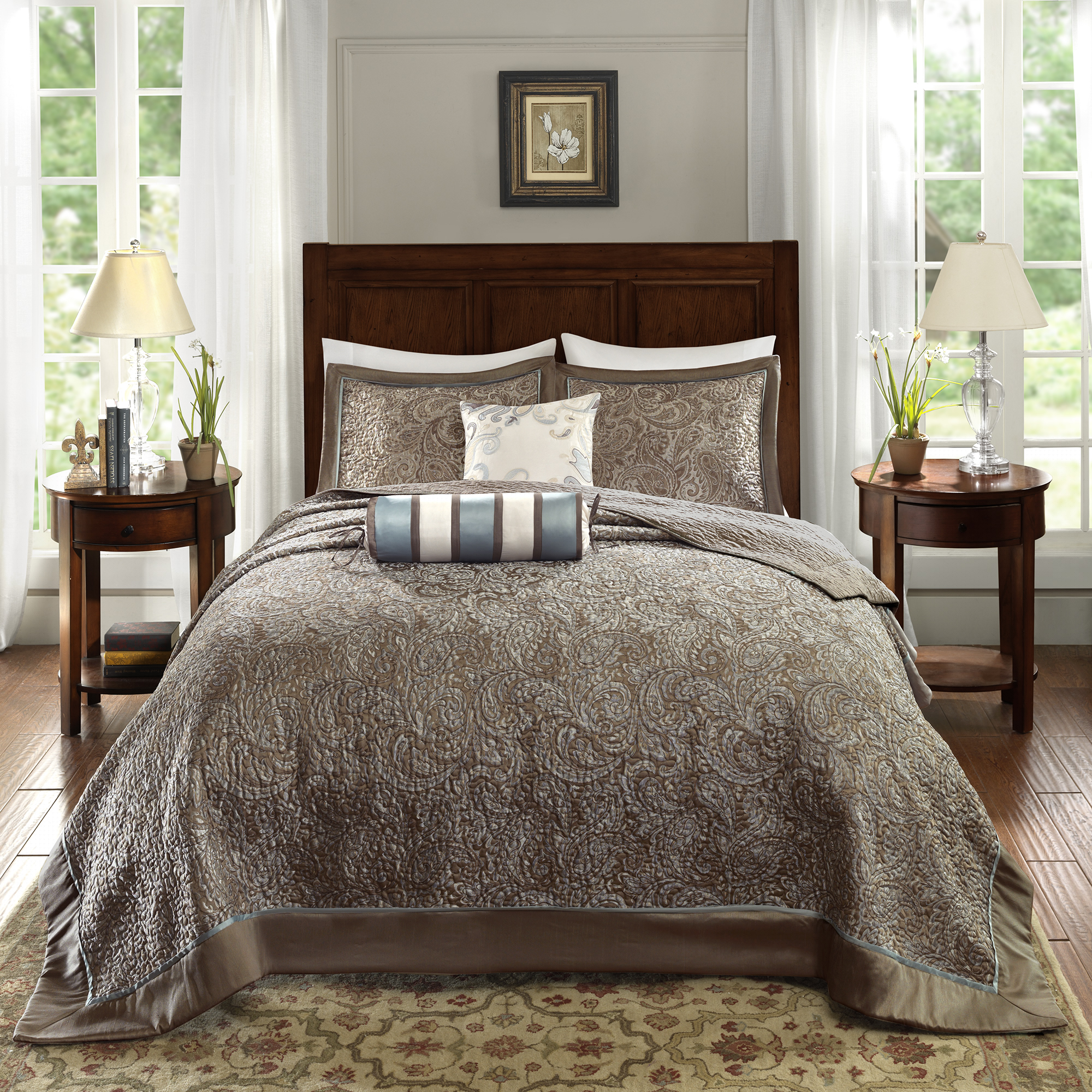thumbnail image 3 of Home Essence Whitman 5 Piece Jacquard Bedspread Set, 3 of 8