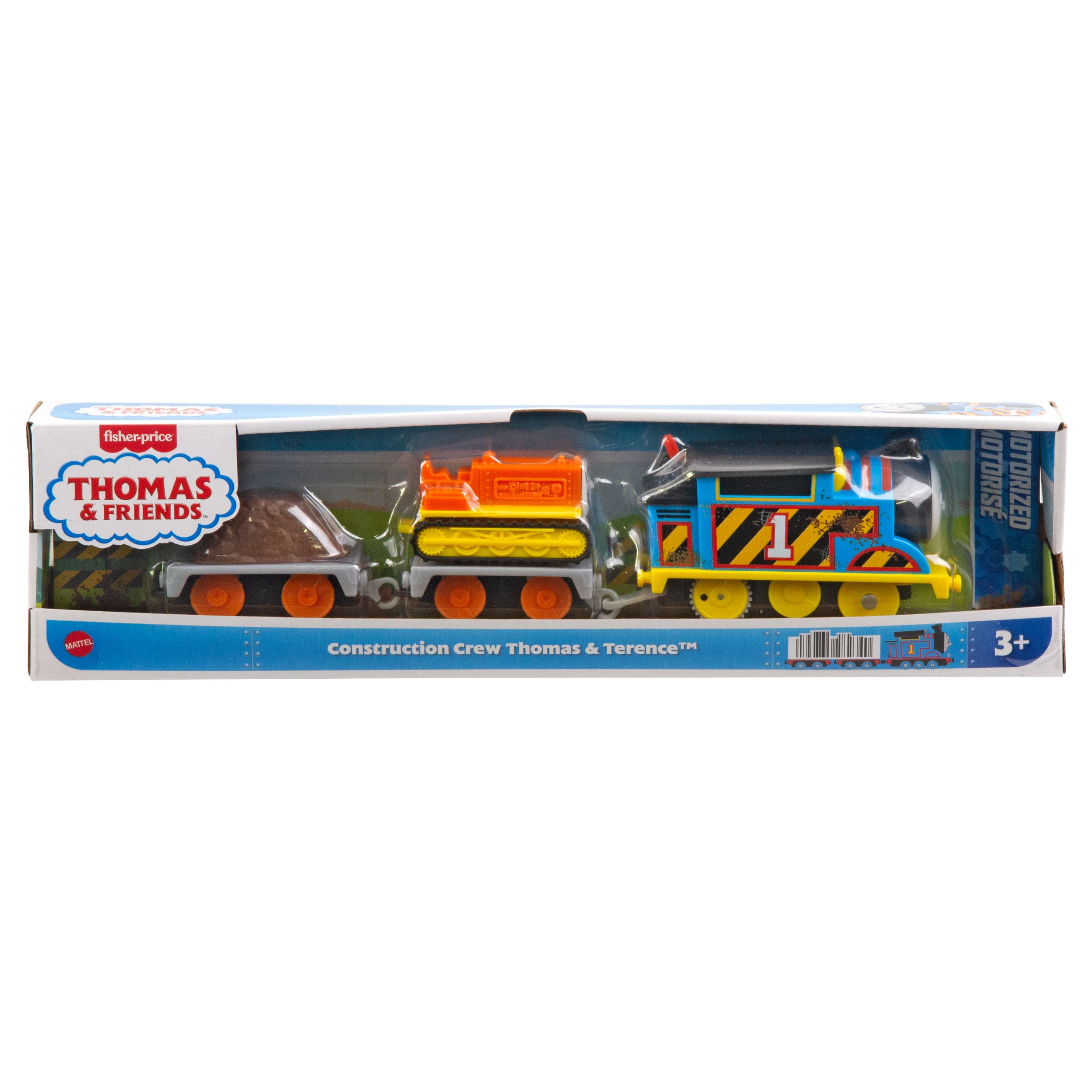 Thomas & Friends Construction Crew Thomas & Terence the Tractor Motorized Toy Train for Kids