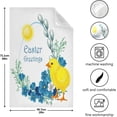 thumbnail image 5 of Easter Vintage Little Chicken Kitchen Tea Towels Set of 4 Absorbent Hand Dish Towels, Spring Blue Flowers Dishcloths Lint-Free 18x28 Inch Fast Drying for Cooking Baking Home Clean, 5 of 7
