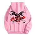 thumbnail image 4 of WEAIXIMIUNG Sweat à Capuche Imprimé de Maternité à Fermeture Éclair pour Femmes en Automne et Hiver, 4 of 5