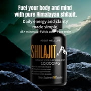 Pure Himalayan Shilajit Capsules 150 Count – 1000mg Extract – Fulvic Acid – Natural Energy Support