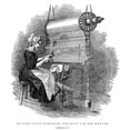 thumbnail image 2 of Textile Manufacture 1841. Nmassachusetts Mill-Girl Preparing The Warp For The Weaver. Wood Engraving From An American, 2 of 2
