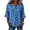 Blue-A#10902aa, variant on Leopard Print 3/4 Length Sleeve Womens Tops Ruffle Trim V Neck Button Down Henley Shirts for Women Relaxed Fall Winter Womens Blouses Dressy Casual
