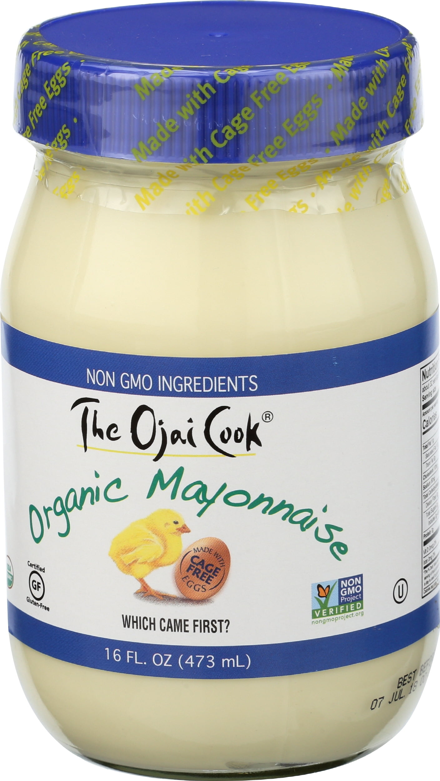 Pack of 6, The Ojai Cook Organic Mayonnaise, 16fl oz