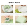 thumbnail image 1 of Lunch Box Compartments Portable Office Square Oven Food Container Kids Snack Sealing Plastic Carrying Kitchen Organizer with Spoon Purple, 1 of 9