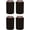 Black, variant on Blank Soft Foam Collapsible Can Coolie (Gray, 4 Pack)