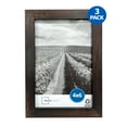 thumbnail image 2 of Mainstays – 4x6 Picture Frame – Brown Gallery Linear Program Tabletop & Wall Photo Frame, Set of 3, 2 of 8