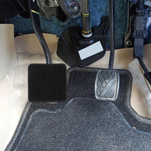 BRIGHTFUFU Protector De Pedal Para Embrague Y De Camión En Caucho Antideslizante Para Auto Negro