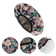 thumbnail image 3 of Unique Bargains 1 Pc Women Leaves Bath Cap for Bathroom Business Travel Yellow Green Pink, 3 of 4
