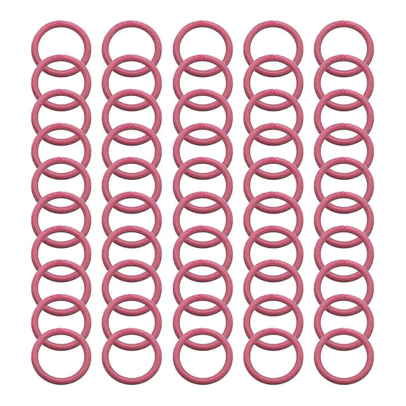 50pcs Colorful Circle Ring Scrapbook Binding Buckle Hoop Binder Rings For Loose Leaf, 15/20/28/40mm