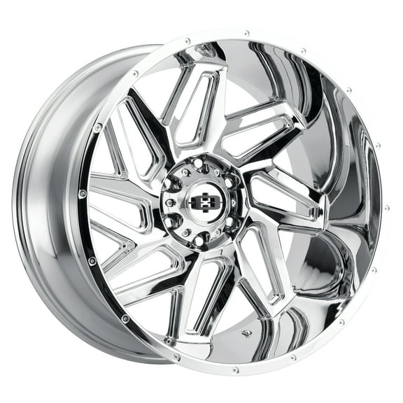 22x14 Vision 361 Spyder Chrome Wheel 8x170 (-76mm)