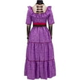 thumbnail image 5 of Women Imelda  Shirt Dress Apron Mama Imelda Hector Elegant Purple Skeleton Dress, 5 of 7