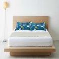 thumbnail image 6 of Yayeee Pillowcase King Size Set of 2 Satin Wrinkle Resistant Pillow Case, Blue Abstract, 6 of 8