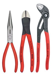 Knipex 267487 3-Piece Plier Set with 10" Cobra