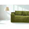 thumbnail image 5 of O'cloudy Puffy 107" Oversized Sofa Bed Sectional-L-Shape Chaise Modular sleeper Couch, Firm Seat, No Assembly Required – Compressed for Easy Transport, Expands in 5 Mins,Corduroy Fabric, 5 of 5