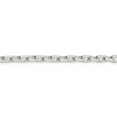 thumbnail image 2 of 925 Sterling Silver 5.4mm Beveled Oval Cable Chain; 22 inch; Lobster Clasp; for Adults and Teens; for Women and Men, 2 of 4
