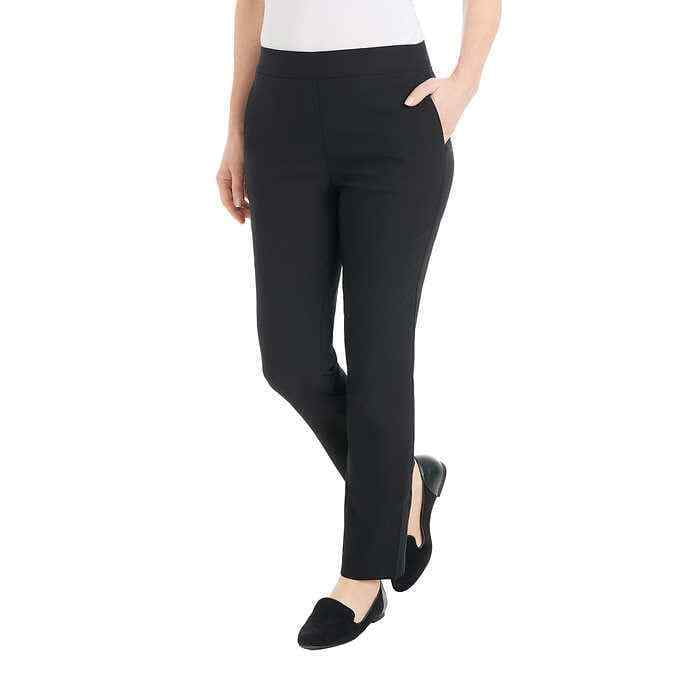 Hilary Radley Ladies' Pull-On Pant with Pockets 1618921 (XL, Black ...