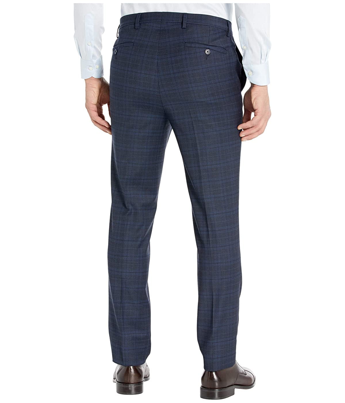 Cole Haan - Cole Haan Slim Fit Suit Separate Pants Blue Plaid - Walmart ...