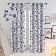 thumbnail image 7 of Deconovo Room Darkening Curtains for Kids Bedroom, Extra Wide Window Coverage, Space Adventure Pattern, Rod Pocket Panels, 2 Panels, 52 x 84 Inch, Gray, 7 of 7
