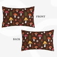 thumbnail image 4 of Bixox Mushroom Printed Pillow Protector,Super Soft Ideal for Home,Guests,Rentals - 14"x20", 4 of 8
