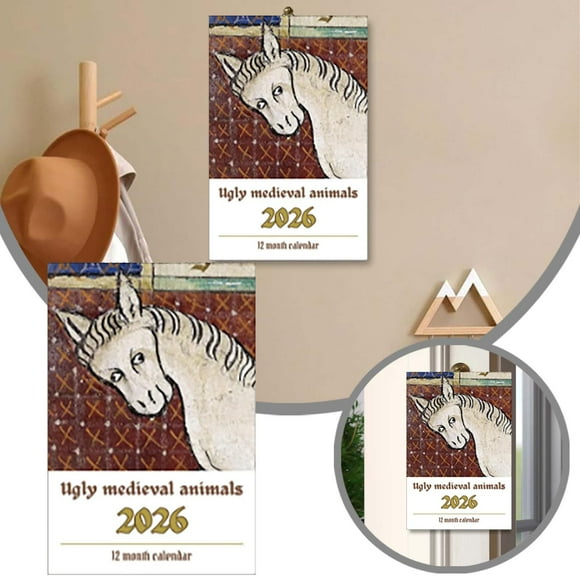 TIELUTT 2026 Horse Wall Calendar Elegant Artwork Large Monthly Grid for Purse Calendar 2022 Patch Calendar 2022 Trivia Calendar 2022 Page A Day Page A Day Calendar 2022 Inspirational Toddler Calendar