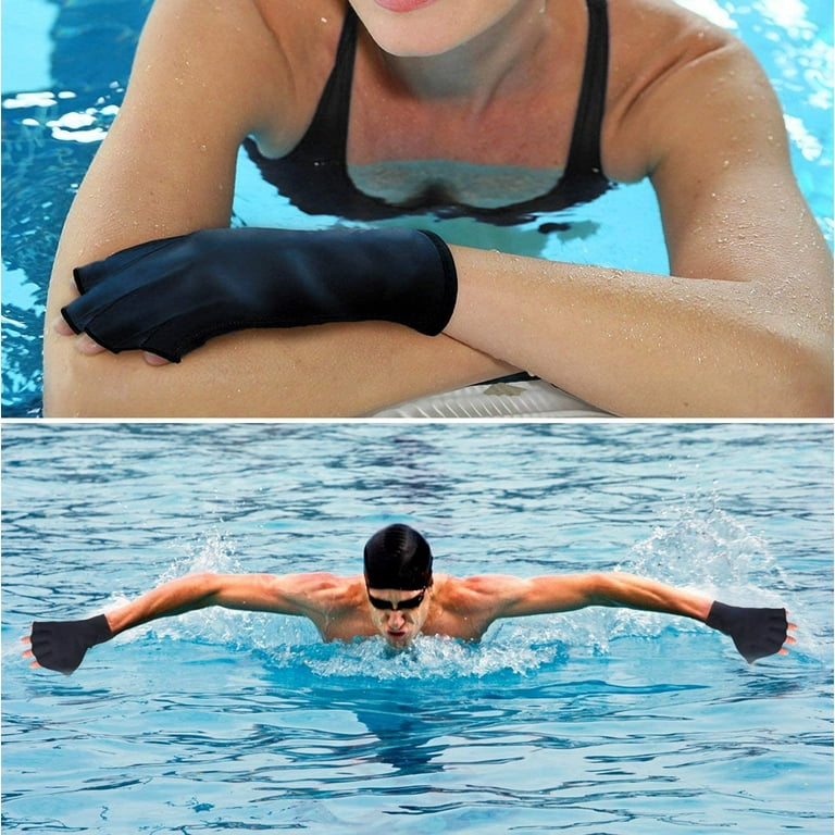 Yirtree 1 Pair Swimming Gloves Swim Training Gloves Neoprene