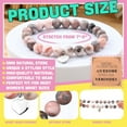 thumbnail image 3 of NICKSUN 12 Pieces Inspirational Natural Stone Gifts Sweet Heart Beaded Bracelets with Cards Gifts, 3 of 8