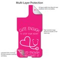 thumbnail image 4 of DistinctInk Custom SKIN / DECAL compatible with OtterBox Commuter for iPhone 11 (6.1" Screen) - Hot Pink Nurse Stethoscope Heart - Show Your Support for Nurses, 4 of 5
