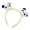 B, variant on Panda Face Embellished Hair Fashion Headband Hair Decoration Adjustable Hairband For Women Students Adults