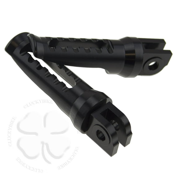 Black GP Bevel Front Set Foot Pegs Yamaha YZF Rider Step Footrest Bar R1 R6 R3