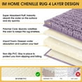 thumbnail image 4 of HAKUNA Upgrade Extra Large Lavender Bathroom Rug Set 2 Pieces 32"x20"+60"x20" Ultra Soft, Thick Absorbent Bath Mats, Non Slip Chenille Toilet Mat for Bathroom, Bedroom, Kitchen, 4 of 7