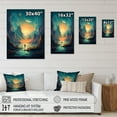 thumbnail image 4 of DESIGN ART Designart "Swallowed By The Galaxy Ii" Space Wall Art Prints 12 in. wide x 20 in. high, 4 of 5