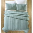 thumbnail image 4 of Better Homes & Gardens Linen Blend Quilt, Full/Queen, Seafoam Green, Breathable Bedding, 4 of 5