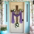 thumbnail image 5 of YWIYIUD 1PC Happy Easter Door Cover Easter Decorations, 71x35 Inch Easter Rabbit Eggs Door Banner Welcome Easter Banner Spring Theme Rabbit Door for Front Door Wall Indoor Outdoor Home Decor, 5 of 5