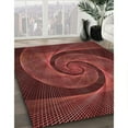 thumbnail image 3 of Ahgly Company Machine Washable Indoor Square Transitional Grapefruit Red Area Rugs, 3' Square, 3 of 7