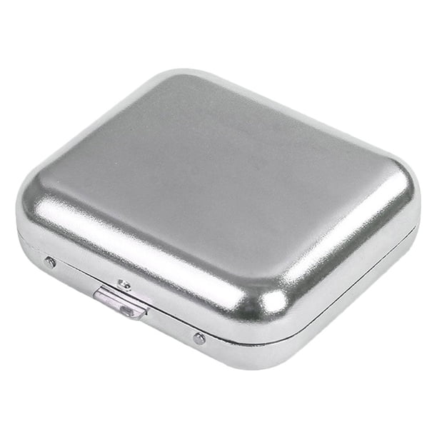 Mini cenicero portátil de bolsillo de metal con tapa, de acero inoxidable, para colillas de cigarrillos, para automóvil