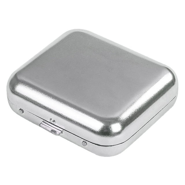 Mini cenicero portátil de bolsillo de metal con tapa, de acero inoxidable, para colillas de cigarrillos, para automóvil