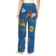 thumbnail image 3 of Daiia Construction Vehicles Women's Sleep Pant with Pockets and Drawstring,Pajama Pants-XX-Large, 3 of 9