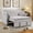 Classic- Stripes, variant on Ebello 3-in-1 Convertible Corduroy Sleeper Sofa Bed with Phone Holders & USB Ports, Pull Out Bed, Adjustable Backrest, Easy Assembly, Black(Upgraded)