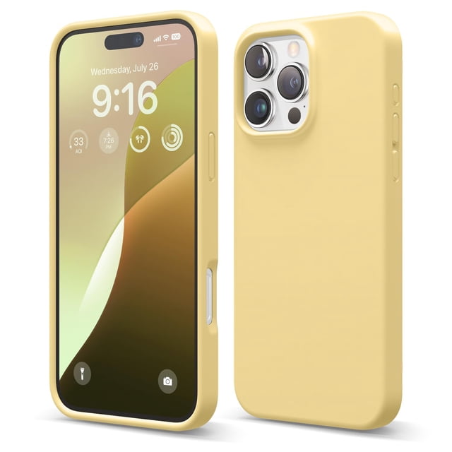 Funda de teléfono Elago compatible con iPhone 16 Pro Max amarilla