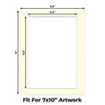 thumbnail image 2 of Off White Picture Frame Mat for 8.5x11 Frames - Fits 7x10 Photos - 25 Mats, 2 of 7