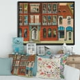 thumbnail image 2 of Designart 'Vintage Red Facade of Shop In Paris I' French Country Framed Canvas Wall Art Print, 2 of 5