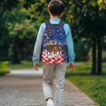 thumbnail image 4 of POLERO 17 Inch Bookbag for Men, Polyester Fabric Lightweight Waterproof Backpack, Horse Star, 4 of 10