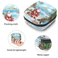 thumbnail image 3 of Santa Claus Sanitary Napkin Storage Bag with Plush Velvet, Sponge, and Oxford Cloth - 4.7x6.6x6.6 in - Keep Your Sanitary Napkins Organized, 3 of 6